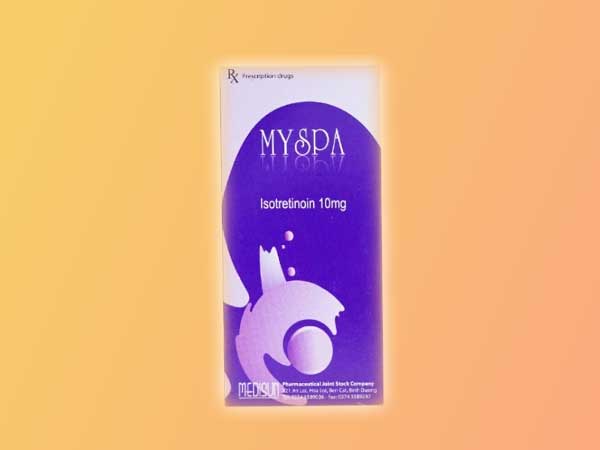 Mỗi hộp thuốc Myspa bao gồm 3 vỉ x 10 viên