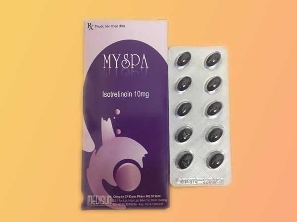 Thuốc trị mụn Myspa hiện đang được bán tại các nhà thuốc trên toàn quốc